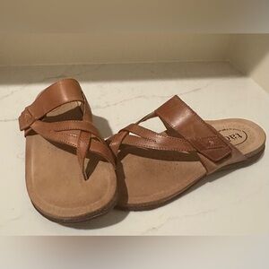 Taos - Tan Leather Women's Sandals - Size 8